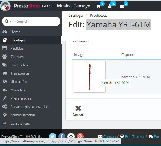 modificar imagenes en prestashop